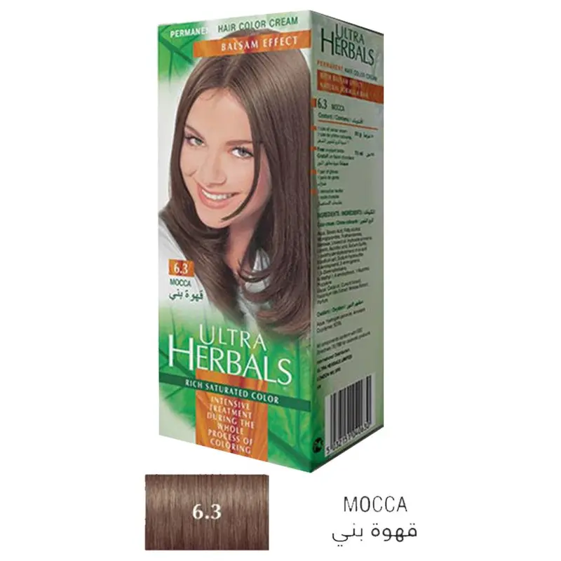 Ultra Herbals Hair Color Cream 6.3 Mocca