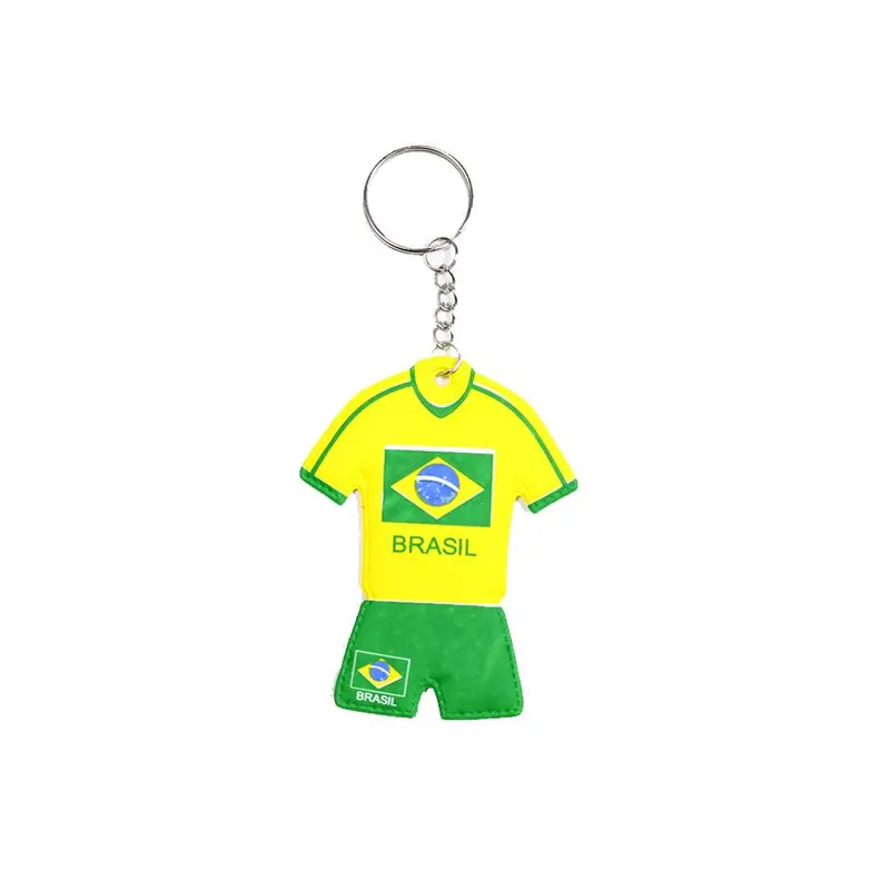 World Cup Key Chain Small Brazil Custom