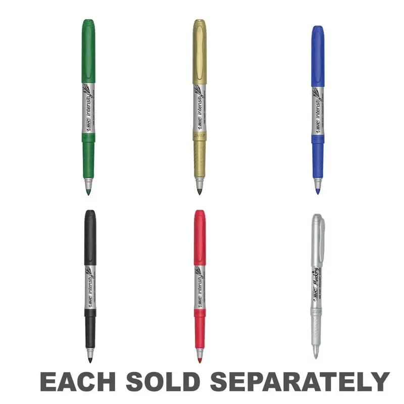 Bic Intensity Permanent Marker 1.1mm Tip (12pk)Gold