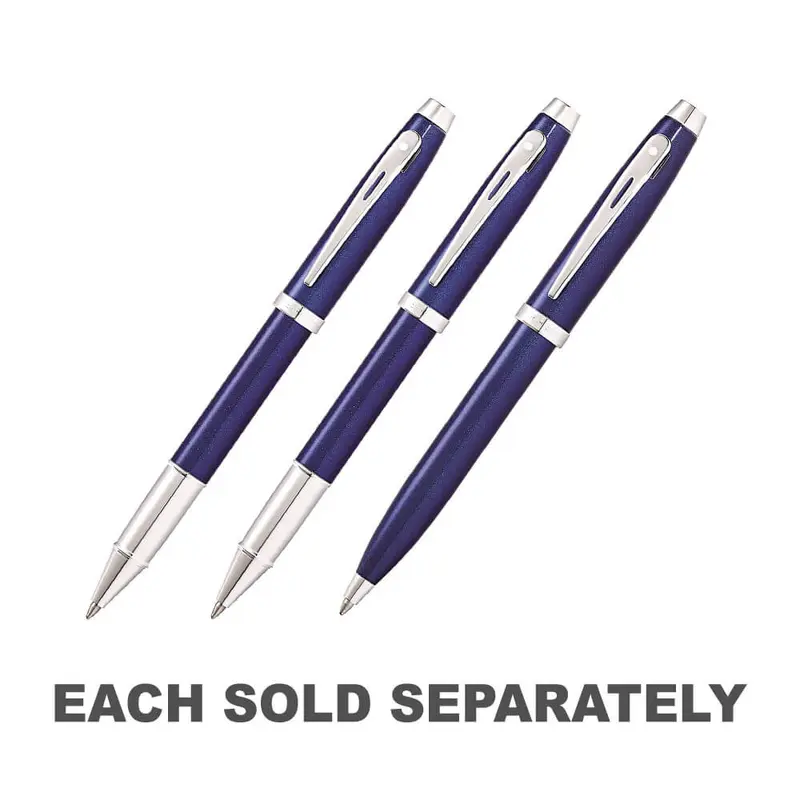 100 Blue Lacquer/Chrome Plated PenBallpoint