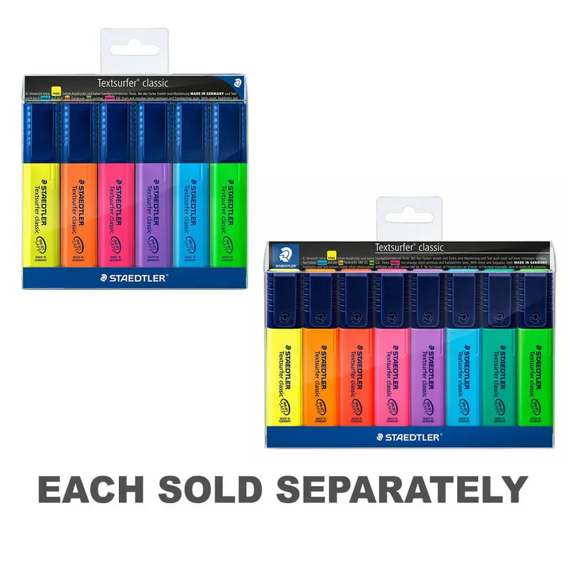 Textsurfer Staedtler Highlighter AssortedWallet of 6
