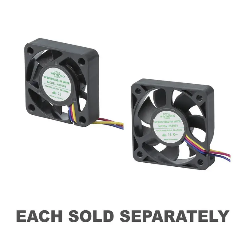 Sirocco 3 Wire Ball Bearing Fan (12VDC)50mm