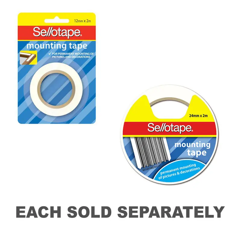 Sellotape Mounting Tape12mmx2m