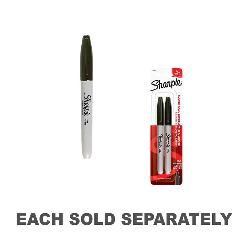 Sharpie Fine Point Permanent Marker (Black)2Pk