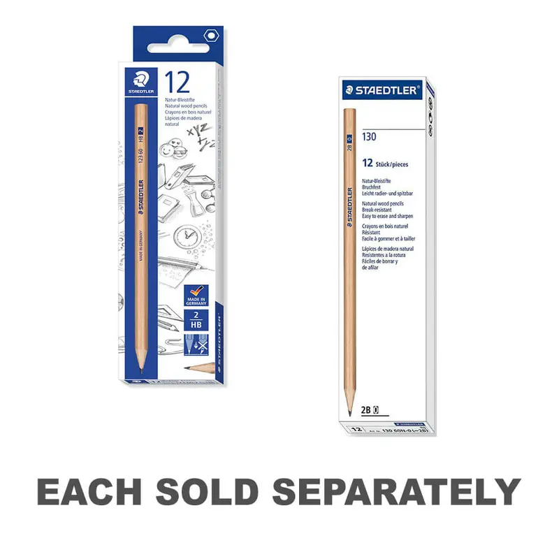 Staedtler Natural Lead Pencils (12/box)2B