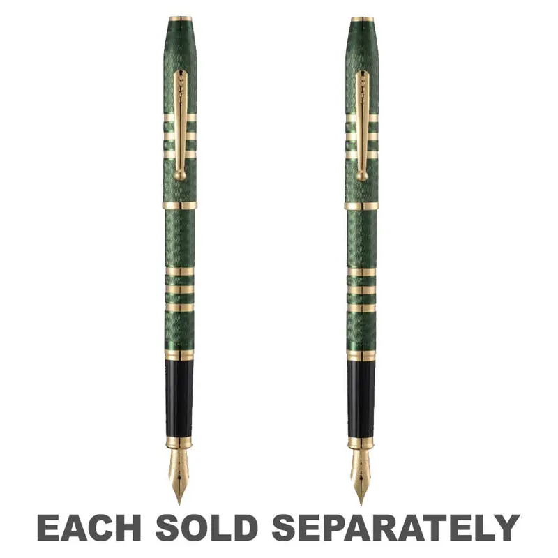 175th Century II  23ct Fountain Pen (Green Lacquer)Fine