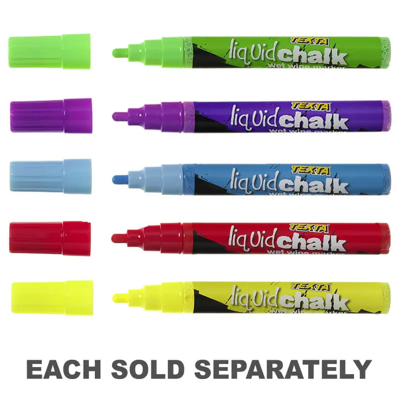 Texta Liquid Chalk Bullet Tip Wet Wipe MarkerPurple