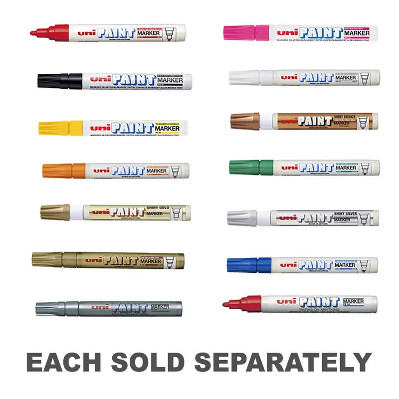 Uni PX20 Medium Bullet Tip Paint Marker 12pcsShiny Bronze