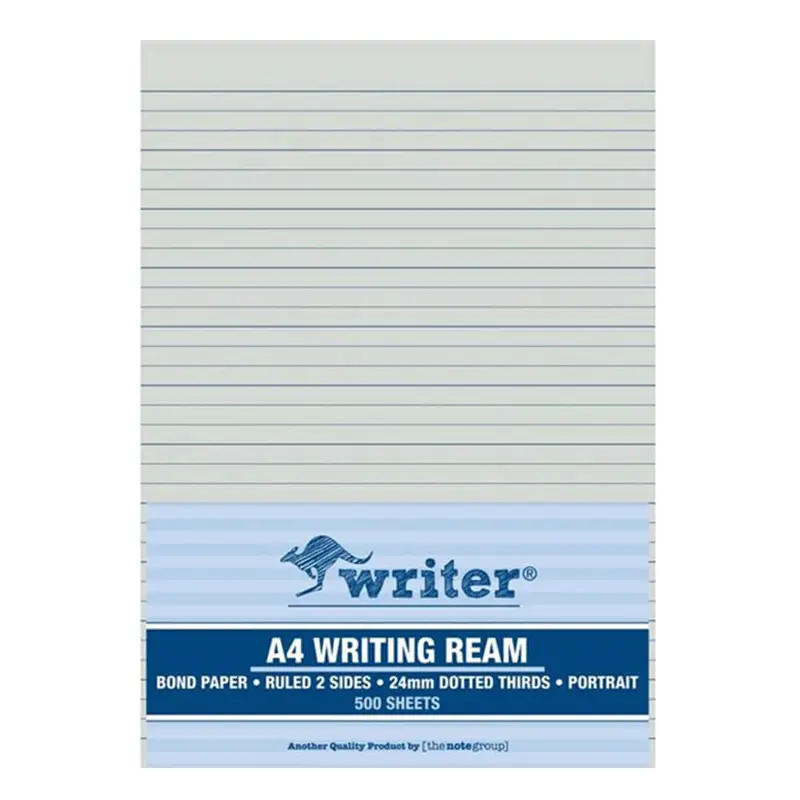 Writer A4 24mm Dotted Thirds Portrait Exam Paper (500pcs)