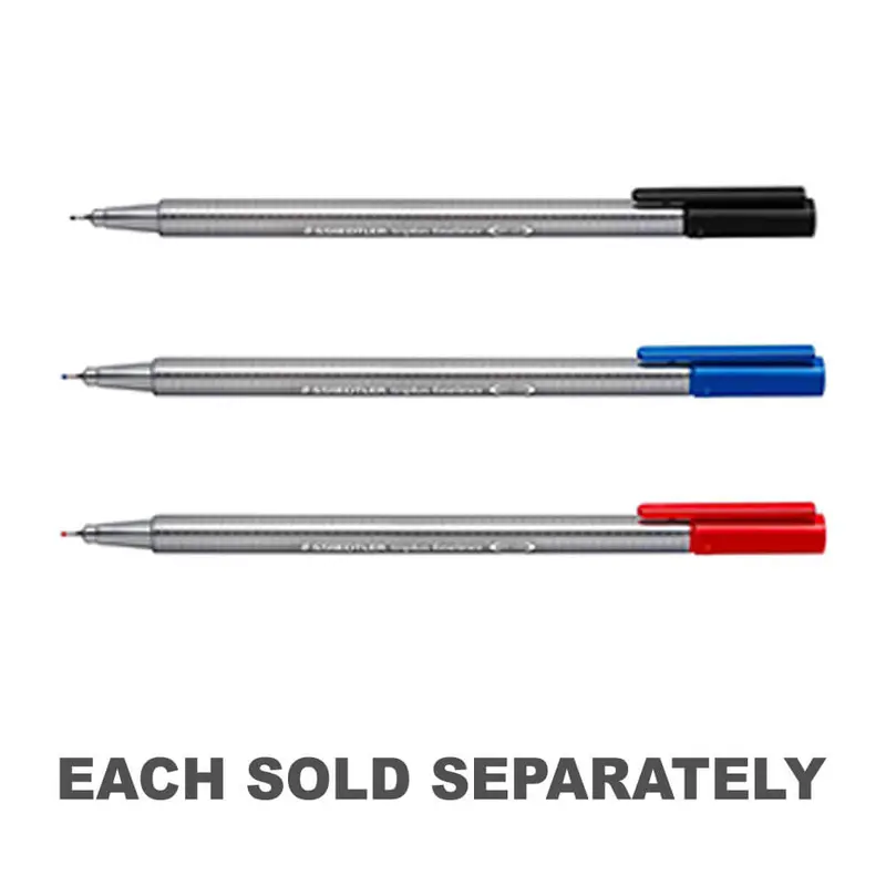 Staedtler Triplus Fineliner Felt Tip Pen (Box of 10)Black