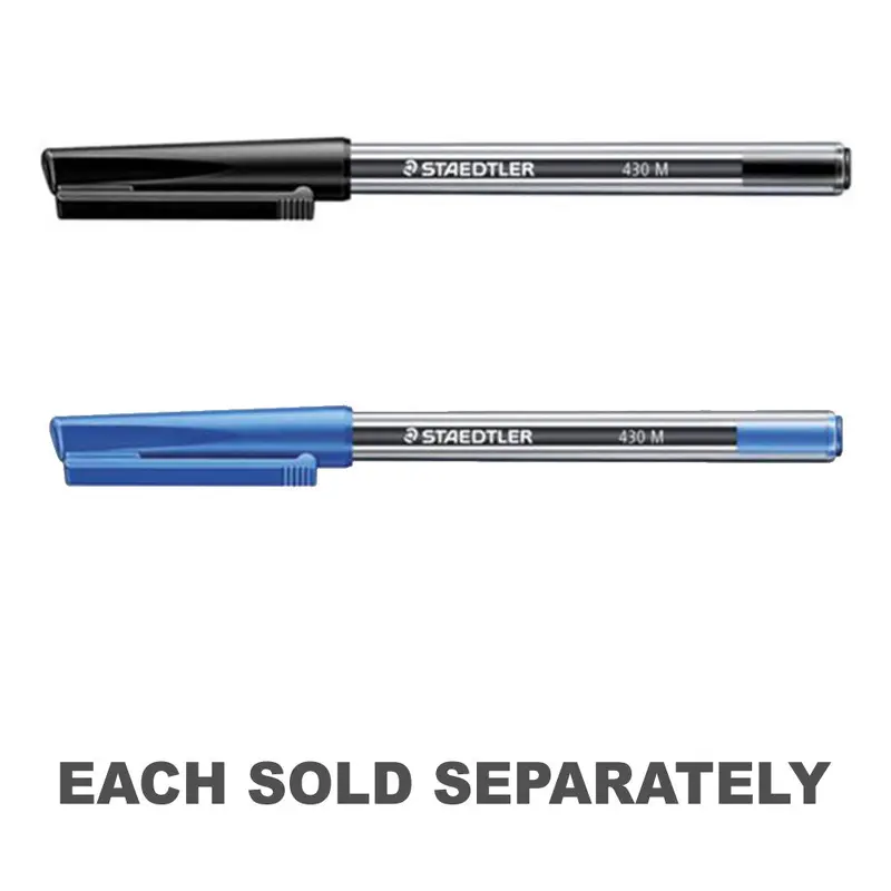 Staedtler Medium Stick Ballpoint Pen 430 100pcsBlack