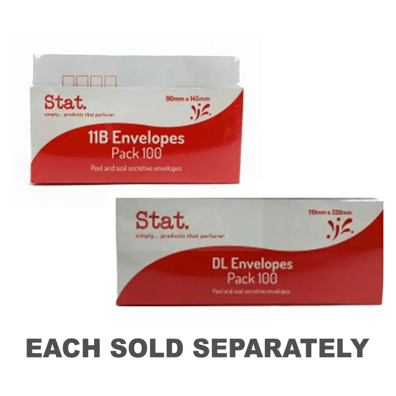 Stat Peel & Seal Secretive Envelopes 100pcs11B