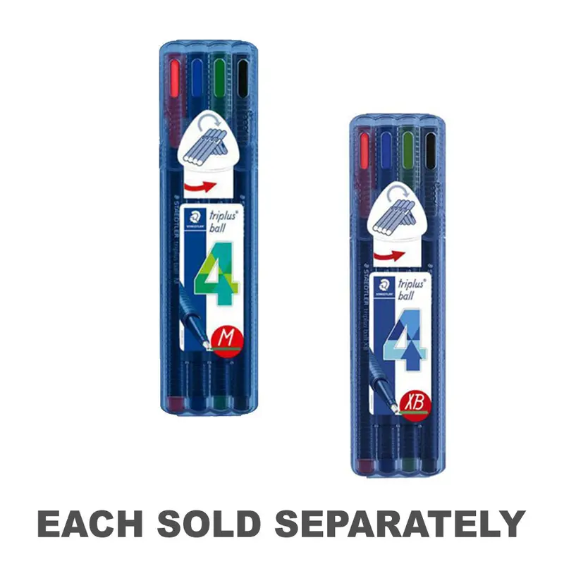 Staedtler Triplus Ballpoint Pen (Pack of 4)Extra Board