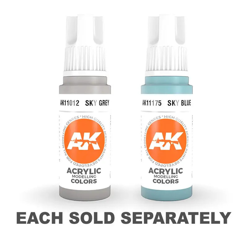 AK Interactive 3Gen Sky Acrylic Paint 17mLGrey