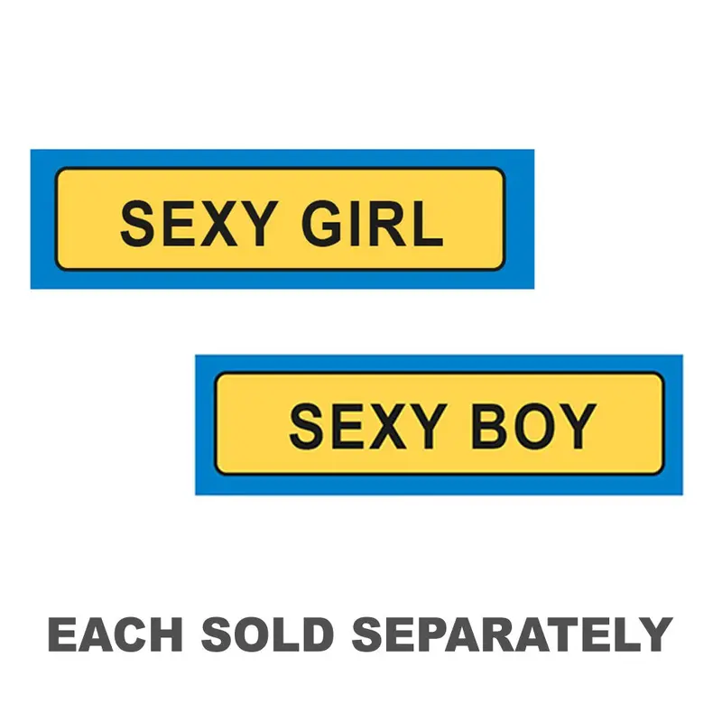 Sexy Person License Plate KeyringBoy